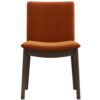 Laura - Mid-Century Modern Solid Wood Dining Chair (Set of 2) - Orange - Image 8