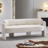 Boucle Upholstery Modern Sofa For Living Room - Beige - Image 2