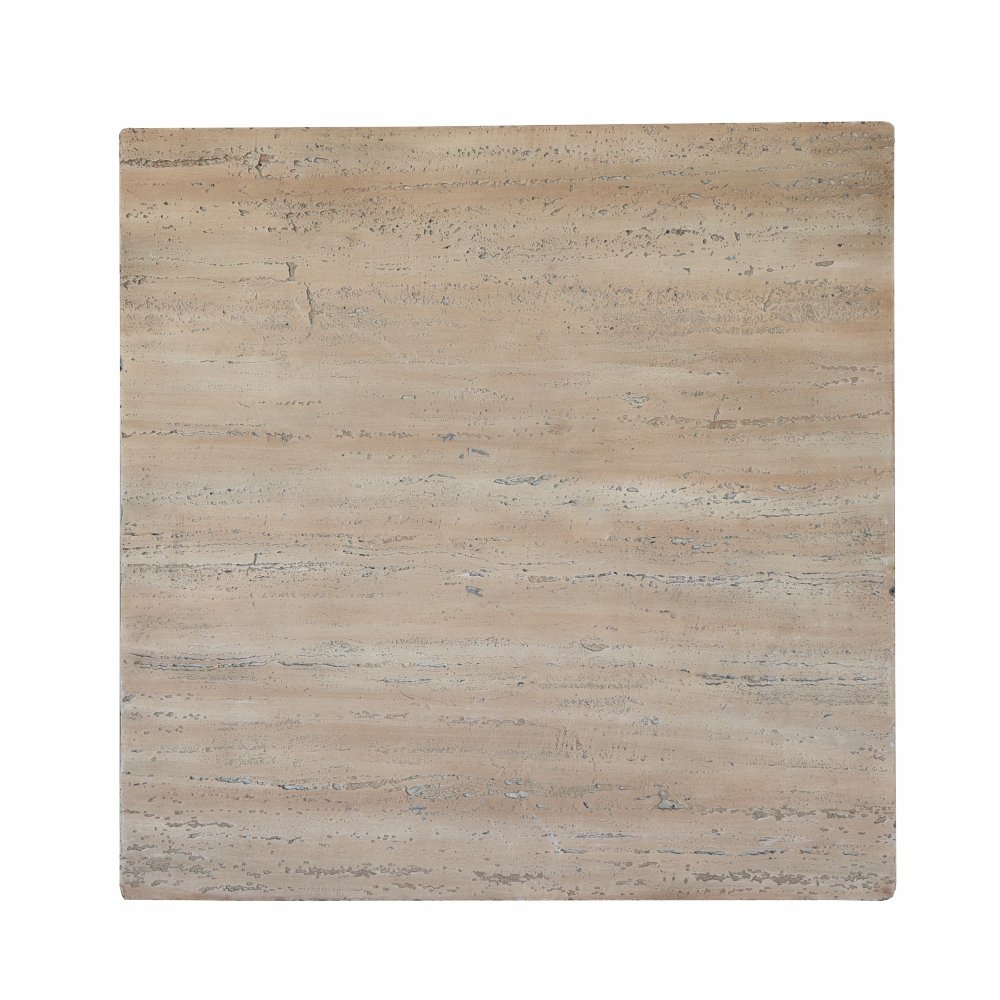 Square Dining Table With Pedestal Base - Cream - Image 9