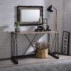 Jodie - Console Table - Rustic Oak / Antique Black - Image 6