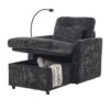 Multifunctional Lazy Person Sofa Recliner With Storage Backrest And Cell Phone Bracket For Living Room Or Bedroom - Black - Image 17