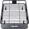 Rooftop Cargo Carrier Basket Universal Fit 64" Steel With Wind Fairing - Black - Image 3