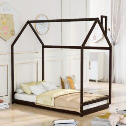 Twin Size Playhouse Bed - Espresso