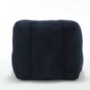 Modern Indoor Fluffy Bean Bag Chair With Memory Foam And Ottoman Super Soft Velvet - Blue - Image 19
