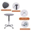 Movable Adjustable Coffee Table 360 Swivel Counter Bar Height Aluminum Star Base Movable For End Table Dining Room Home Kitchen Table - Black - Image 3