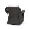 Amaya - Outdoor Swivel Rocker Chair With Water Resistant Cushions - Brown / Beige - Image 10