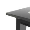 Modern 5 Piece Dining Table Set With Glass Top And Chairs - Black - Image 10