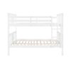 Full Over Full Bunk Bed With Ladder For Bedroom, Guest Room Furniture - White - Image 3