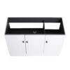 Contemporary Freestanding Bathroom Vanity With Resin Sink & Soft Close Cabinet Doors - White - Image 16