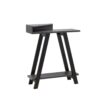 Contemporary Two Toned Console Table With Two Shelves - Black / Gray - Image 3