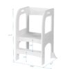 Child Standing Tower, Step Stool For Kids, Toddler Step Stool For Kitchen Counter - Gray - Image 3