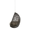 Morris - Teardrop Hanging Chair With 8Ft Chain And Water Resistant Cushions - Khaki / Brown - Image 9