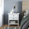 Amherst - Bedside Table - White - Image 8