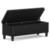 Afton - Storage Ottoman Bench - Midnight Black - Image 2