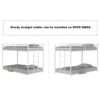 Adam - Twin Over Twin Metal Bunk Bed - White - Image 14