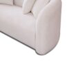 Mason - Mid-Century Modern Luxury Tight Back Curvy Couch - White - Image 8