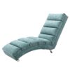 Ergonomic Electric Massage Chaise Lounge With Remote Control, 5 Modes For Relaxation - Teal - Image 18