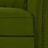 360 Degrees Swivel Recliner Manual Rocking With Adjustable Backrest For Living Room - Green - Image 19