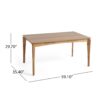 7 Pieces Contemporary Dining Set Chairs And Metal Legs - Black / White / Natural - Image 2