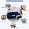 Modern L Shaped Sectional Sofa For Living Room And Bedroom - Blue - Image 7