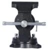 5" Multi Jaw Rotating Bench Vise, 360 Degree Swivel Clamp Metal - Black - Image 6