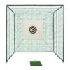 Golf Practice Net Cage With Metal Frame Hitting Net Kit Indoor Outdoor - Black - Image 10