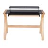 Bentley - Mid-Century Modern Office Desk - Natural / Black - Image 5