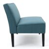 Contemporary Loveseat With Upholstered Fabric And Birch Wood Legs - Teal - Image 10