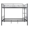 Full Over Full Metal Bunk Bed - Black - Image 2