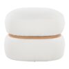 Cinch - Contemporary Pouf Ottoman - Cream / Natural - Image 4