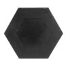 Hexagon Mirror With Solid Wood Frame, Wall Decor For Living Room Bathroom Hallway - Black - Image 8