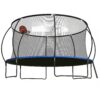 Pumpkin 14 Ft Outdoor Trampoline With Basketball Hoop Enclosure Net Ladder And Metal - Black / Blue - Image 5
