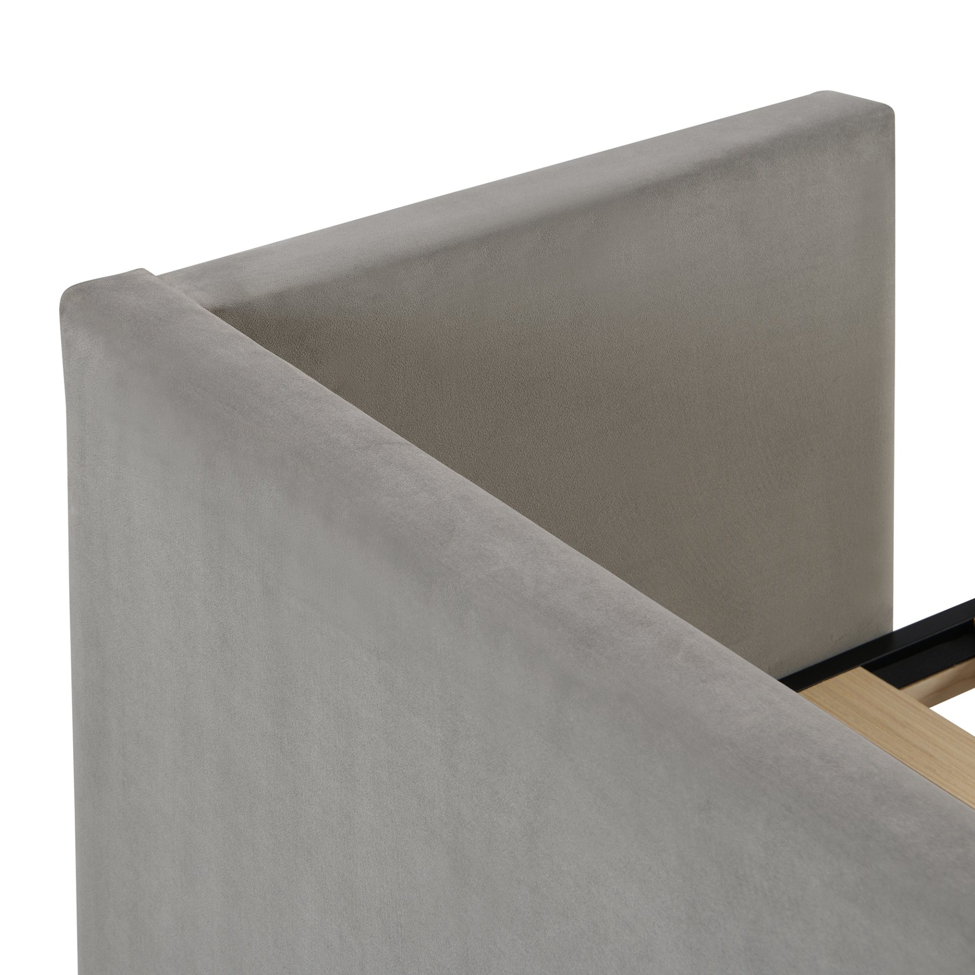 Twin Size Upholstered Daybed With Pop Up Trundle - Gray - Image 8