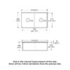 32" Undermount Double Bowl Kitchen Sink Rectangular Deep Dual Bas With Grids - White - Image 3