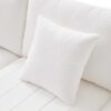 Modern Sectional Sofa With Vertical Stripes, 2 Pillows, 5 Seat Couch With Convertible Ottoman, Various Combinations, L-Shape Indoor Furniture - White - Image 8