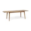 Placidity - Outdoor Expandable Dining Table With Slatted Tabletop And Tapered Legs - Brown - Image 5