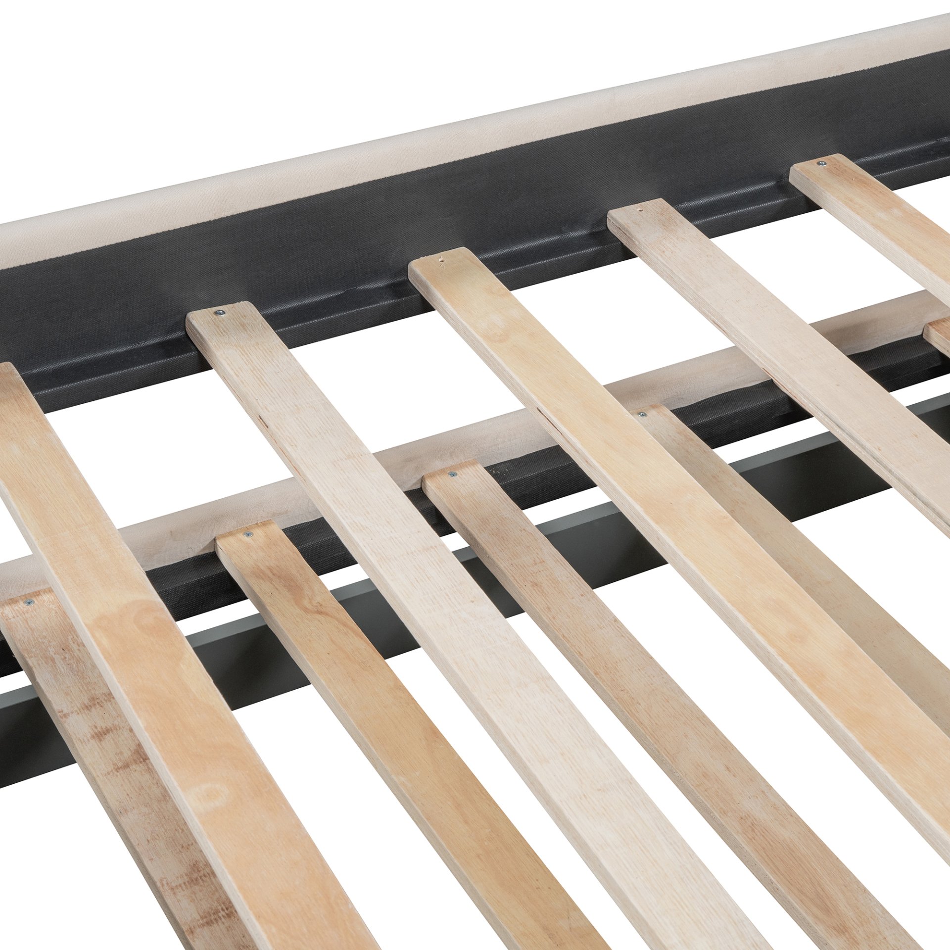 Twin Size Upholstered Daybed With Twin Size Trundle And Drawers - Beige - Image 20