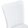 Modern Minimalist Dining Chairs (Set of 4) - White / Silver - Image 9
