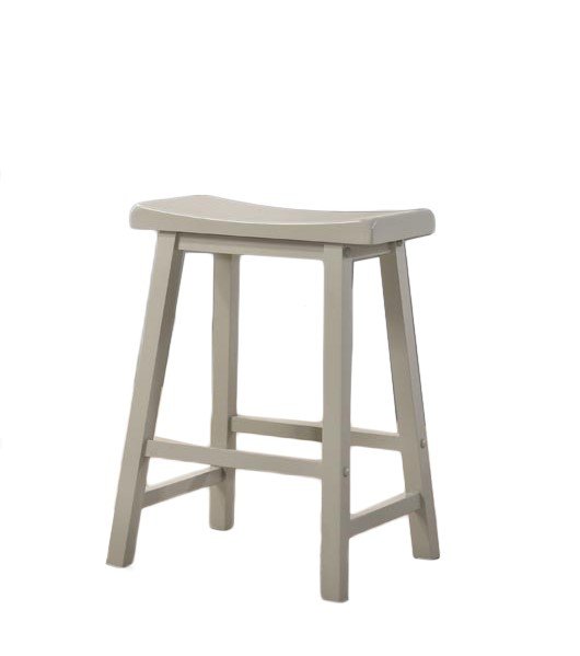 Alonzo - 17.5" Backless Ergonomic Counter Height Stool (Set of 2) - Light Gray - Image 3