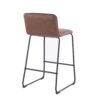 Casper - Fixed Height Contemporary Counter Stool (Set of 2) - Black / Espresso - Image 4