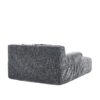 Chenille Interior Lazy Sofa Chaise Longue Armchair With 3 Pillows And Armrests - Gray - Image 17