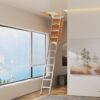 Aluminum Attic Ladder 350-Pound Capacity 22 1 / 2" x 54" Opening 7-10' Ceiling - Metallic Gray - Image 2