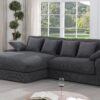 Mystic - Reversible Sectional Sofa Chaise - Dark Gray - Image 11