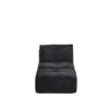 Compressed Sofa, Single Chaise Longue, Movable Ottoman For Living Room - Black - Image 13