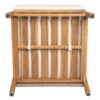 Wooden Outdoor Lounge Chair Set With Woven Backrest And Cushions - Teak - Image 16