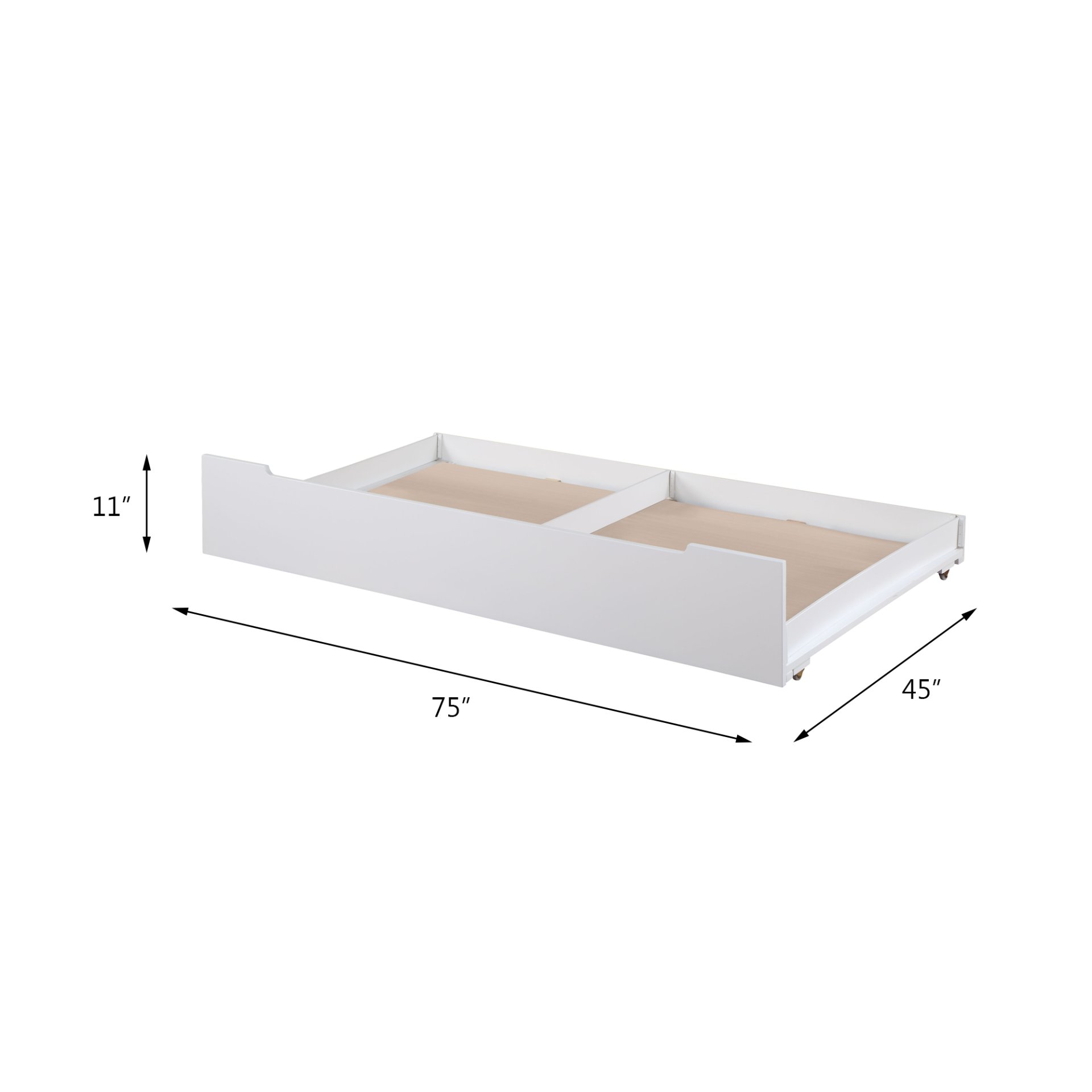 Loreen - Twin Bed - White - Image 5