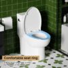Gloss Tornado Flush 1 Piece Elongated Toilet With Siphonic Side Press, ADA Comfort Chair Height - Gloss White - Image 14