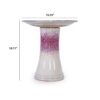 Birdbath For Patio, Garden - White / Pink - Image 3