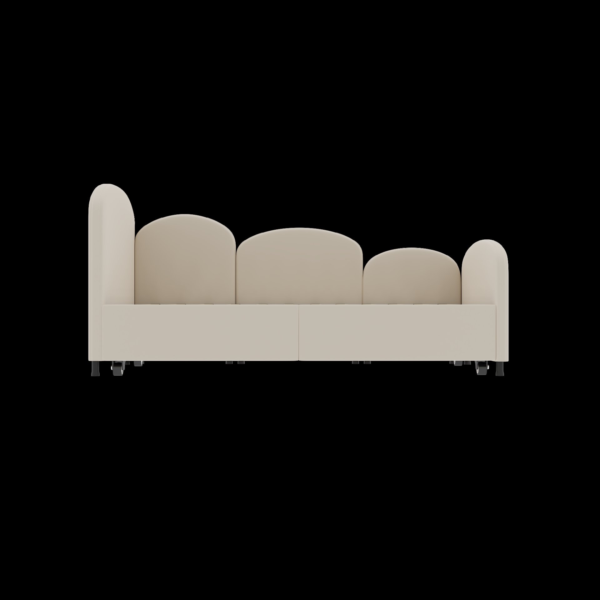 Modern Upholstered Daybed With Twin Size Bed Frames And Storage - Beige - Image 16