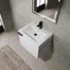 Modern Bathroom Vanity Sink Combo For Small Spaces - White - Image 2